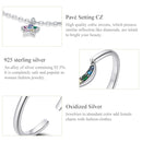 S925 Sterling Silver Star Colored Zircon Bracelet Women Jewelry