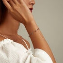 S925 Sterling Silver Star Colored Zircon Bracelet Women Jewelry