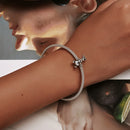 S925 Sterling Silver Cute Dog Beads DIY Bracelet Necklace Accessories