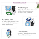 S925 Sterling Silver Colorful Devil Eye Beads DIY Bracelet Necklace Accessories