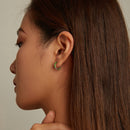S925 Sterling Silver Bamboo Ear Buckle Women Earrings
