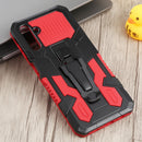 For Samsung Galaxy A13 5G Armor Warrior Shockproof PC + TPU Phone Case(Red)