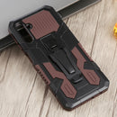 For Samsung Galaxy A13 5G Armor Warrior Shockproof PC + TPU Phone Case(Brown)