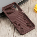 For Samsung Galaxy A13 5G Armor Warrior Shockproof PC + TPU Phone Case(Brown)