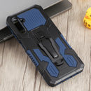 For Samsung Galaxy A13 5G Armor Warrior Shockproof PC + TPU Phone Case(Blue)