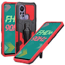 For Infinix Hot 11s Armor Warrior Shockproof PC + TPU Phone Case(Red)