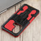 For Infinix Hot 11s Armor Warrior Shockproof PC + TPU Phone Case(Red)