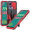 For Infinix Hot 11s Armor Warrior Shockproof PC + TPU Phone Case(Red)