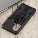 For Infinix Hot 11s Armor Warrior Shockproof PC + TPU Phone Case(Black)