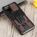 For Infinix Note 10 Pro Armor Warrior Shockproof PC + TPU Phone Case(Brown)