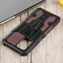 For Infinix Note 10 Pro Armor Warrior Shockproof PC + TPU Phone Case(Brown)