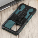 For Infinix Note 10 Pro Armor Warrior Shockproof PC + TPU Phone Case(Green)