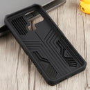 For Infinix Smart 6 Armor Warrior Shockproof PC + TPU Phone Case(Black)