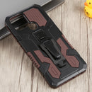 For Infinix Smart 6 Armor Warrior Shockproof PC + TPU Phone Case(Brown)