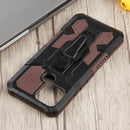 For Infinix Smart 6 Armor Warrior Shockproof PC + TPU Phone Case(Brown)