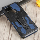 For Infinix Smart 6 Armor Warrior Shockproof PC + TPU Phone Case(Blue)