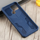 For Infinix Smart 6 Armor Warrior Shockproof PC + TPU Phone Case(Blue)