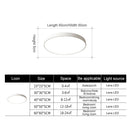 Macaron LED Round Ceiling Lamp, 3-Colors Light, Size:30cm(Blue)