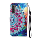 For Samsung Galaxy S22 5G Oil Embossed Pattern PU Leather Phone Case(Half Sunflower)