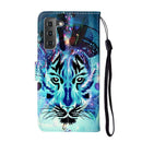 For Samsung Galaxy S22 5G Oil Embossed Pattern PU Leather Phone Case(Tiger)