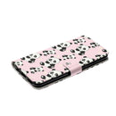 For Samsung Galaxy S22 5G Oil Embossed Pattern PU Leather Phone Case(Pandas)