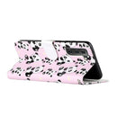 For Samsung Galaxy S22 5G Oil Embossed Pattern PU Leather Phone Case(Pandas)