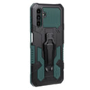 For Samsung Galaxy A13 5G Armor Warrior Shockproof PC + TPU Lanyard Phone Case(Green)