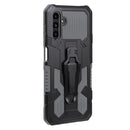 For Samsung Galaxy A13 5G Armor Warrior Shockproof PC + TPU Lanyard Phone Case(Grey)