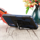 For Samsung Galaxy A13 5G Armor Warrior Shockproof PC + TPU Lanyard Phone Case(Blue)