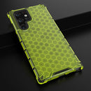 For Samsung Galaxy S22 Ultra 5G Honeycomb PC + TPU Phone Case(Green)