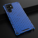 For Samsung Galaxy S22 Ultra 5G Honeycomb PC + TPU Phone Case(Blue)