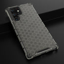 For Samsung Galaxy S22 Ultra 5G Honeycomb PC + TPU Phone Case(Black)