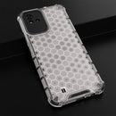 For OPPO Realme Narzo 50i Honeycomb PC + TPU Phone Case(White)