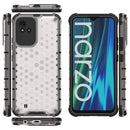 For OPPO Realme Narzo 50i Honeycomb PC + TPU Phone Case(White)