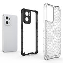 For OPPO Reno7 5G Honeycomb PC + TPU Phone Case(White)