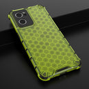 For OPPO Reno7 5G Honeycomb PC + TPU Phone Case(Green)
