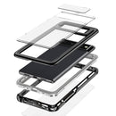 For Google Pixel 6 Waterproof Dustproof Shockproof Transparent Acrylic Protective Phone Case(Black)