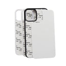 10 PCS 2D Blank Sublimation Phone Case For iPhone 13 Pro(Black)