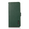 For Samsung Galaxy S22 5G KHAZNEH Side-Magnetic Litchi Genuine Leather RFID Phone Case(Green)