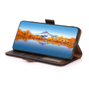 For Samsung Galaxy S22 Ultra 5G KHAZNEH Side-Magnetic Litchi Genuine Leather RFID Phone Case(Brown)