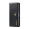 For Samsung Galaxy S22+ 5G DG.MING Crazy Horse Texture Detachable Magnetic Leather Phone Case(Black)