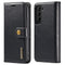 For Samsung Galaxy S22+ 5G DG.MING Crazy Horse Texture Detachable Magnetic Leather Phone Case(Black)