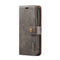For Samsung Galaxy S22+ 5G DG.MING Crazy Horse Texture Detachable Magnetic Leather Phone Case(Grey)