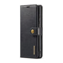 For Samsung Galaxy S22 Ultra 5G DG.MING Crazy Horse Texture Detachable Magnetic Leather Phone Case(Black)