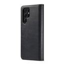 For Samsung Galaxy S22 Ultra 5G DG.MING Crazy Horse Texture Detachable Magnetic Leather Phone Case(Black)