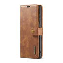 For Samsung Galaxy S22 Ultra 5G DG.MING Crazy Horse Texture Detachable Magnetic Leather Phone Case(Brown)