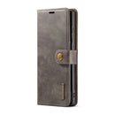 For Samsung Galaxy S22 Ultra 5G DG.MING Crazy Horse Texture Detachable Magnetic Leather Phone Case(Grey)