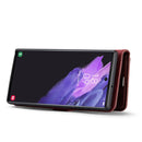 For Samsung Galaxy S22 Ultra 5G DG.MING Crazy Horse Texture Detachable Magnetic Leather Phone Case(Red)