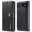 For Google Pixel 6 DG.MING Crazy Horse Texture Detachable Magnetic Leather Phone Case(Black)