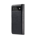For Google Pixel 6 DG.MING Crazy Horse Texture Detachable Magnetic Leather Phone Case(Black)